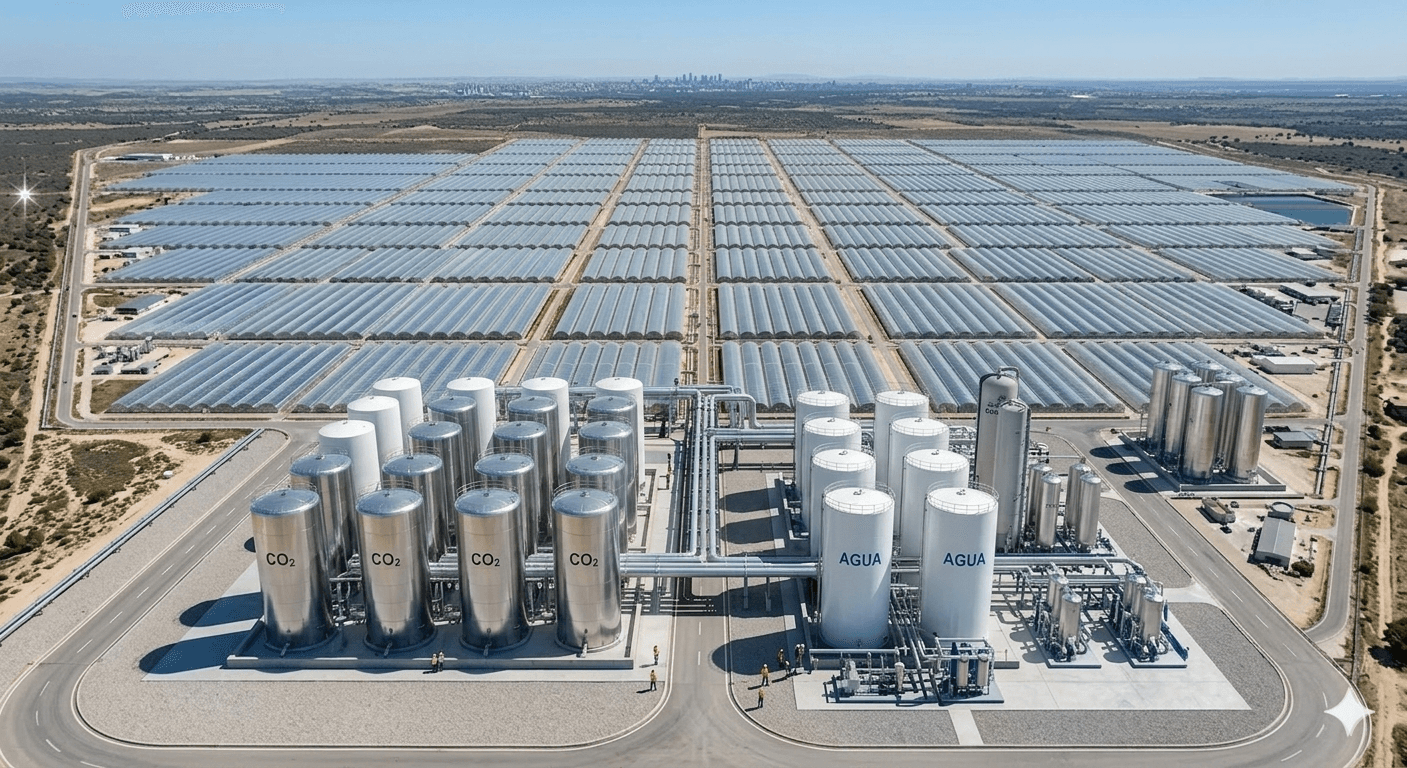 Instalación industrial a escala